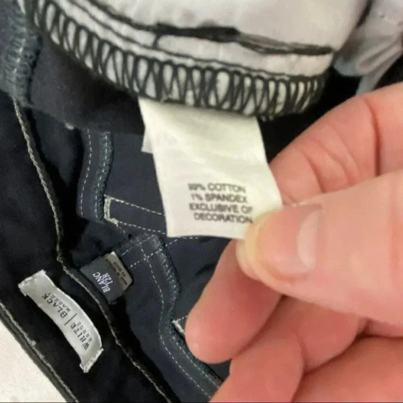 WHBM BLANC 12R black jeans w/ sequined pockets - Picture 5 of 6